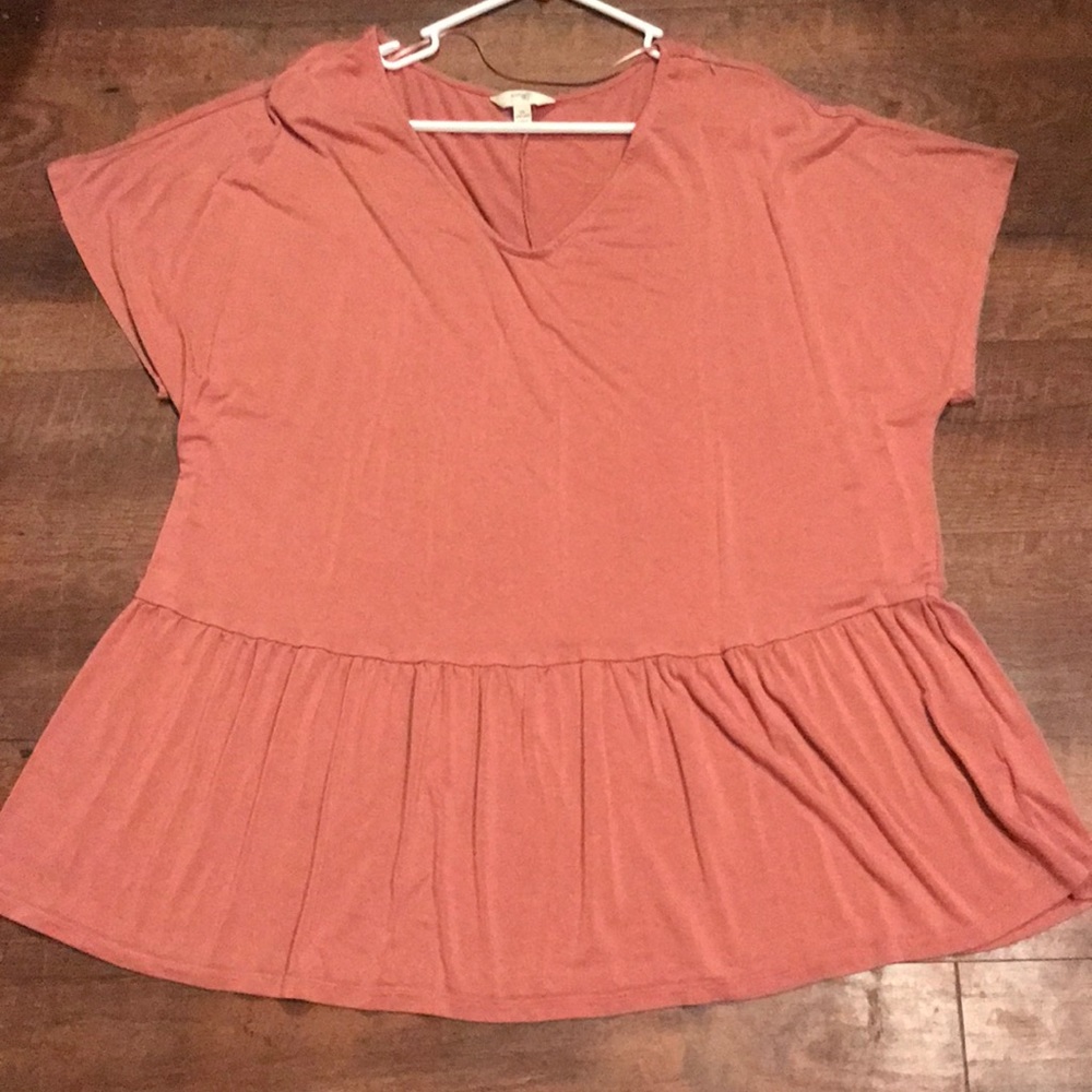 Women’s plus size Rose colored top